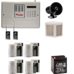 پکیج کامل دزدگیر اماکن سیمکارتی پایرونیکس 4 چشمی