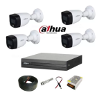 پکیج 4 دوربین مداربسته  دید درشب رنگی داهوا HAC_HFW1209CMP_LED