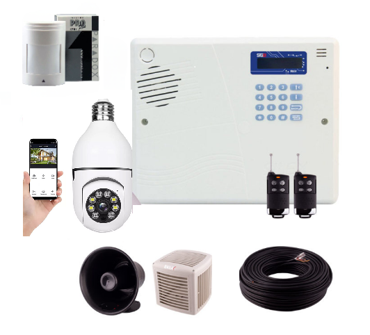 1000020869-1-3-1 پکیج دزدگیر اماکن سایلکس مدل SG8 سیم کارتی + دوربین بیسیم - Image 1