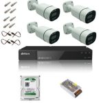 پکیج دوربین مداربسته ۴ دوربین فول اچ دی دید درشب رنگی ( DVR برایتون )