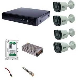 پکیج ۴ دوربین مداربسته برایتون مدل 102 با دید در شب