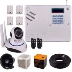 پکیج دزدگیر کنزل با دوربین مداربسته سیم کارتی سایلکس مدل SG8-4CH PT380