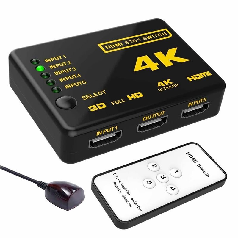 سوییچ-HD-5-PORT سوییچر HDMI 4K - Image 1