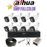 پکیج دوربین مداربسته ۵ مگاپیکسل داهوا مدل 1509TLMPA-LED میکروفون دار