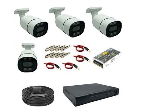 QYYhSg2Edxon-yLn پکیج ۴ عددی دوربین مداربسته دیددرشب رنگی آماده نصب/000 - Image 1