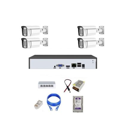 پکیج ۴ عددی دوربین مداربسته ۸ مگاپیکسل تحت شبکه ۴K مدل B8830-KLMP