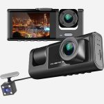دوربین ثبت وقایع خودرو بلک باکس مدل C309 سه لنز با کیفیت فول اچ دی با وای فای